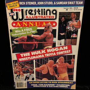 Pro Wrestling Illustrated Summer 1989 Magazine WWF WCW Hulk Hogan Rick Steiner